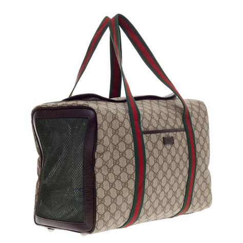 gucci cat bag kids|Gucci pet carrier for sale.